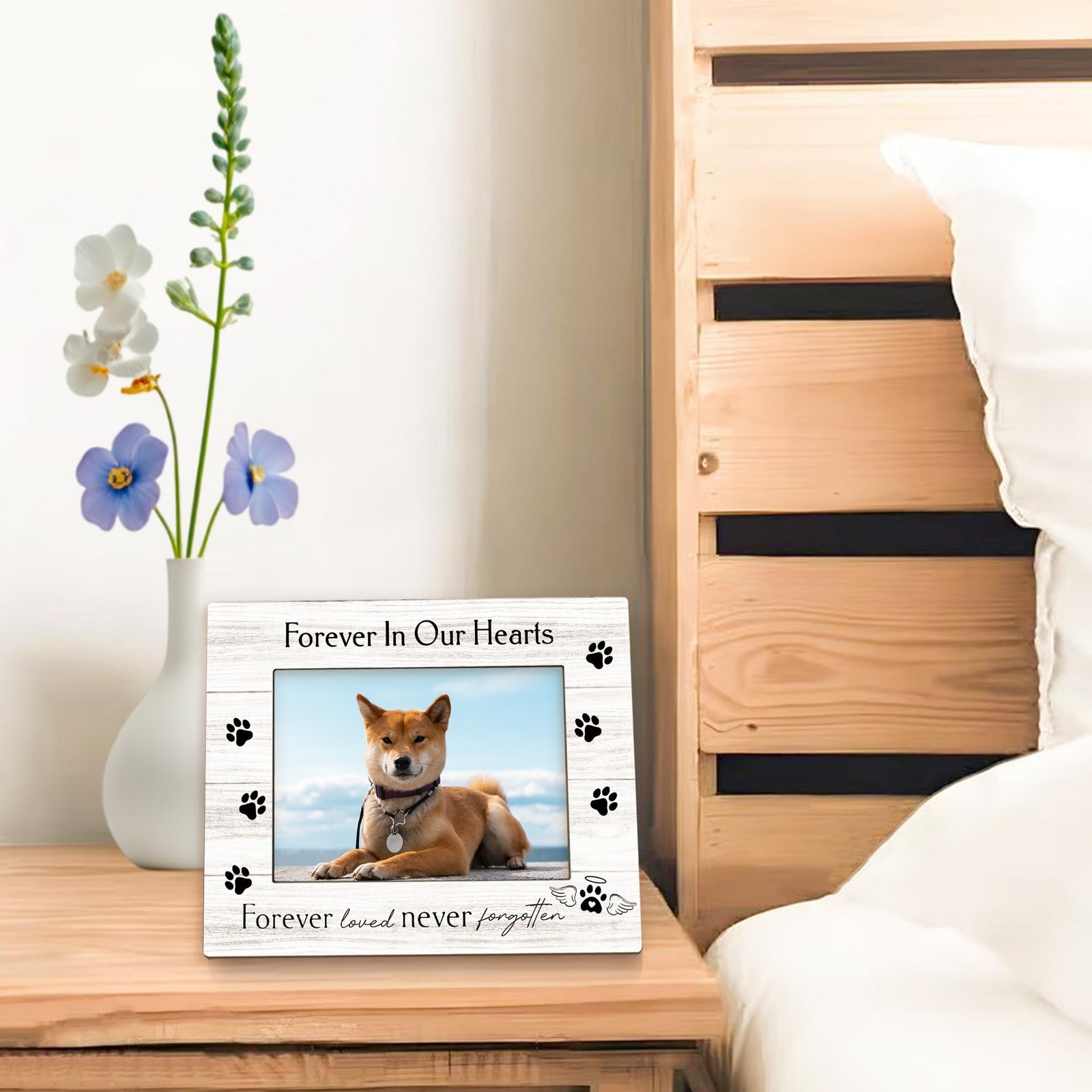 Dog Memorial Picture Frame 5×7, Memorial Pet Photo Frame, Dog Cat Memory Gift…