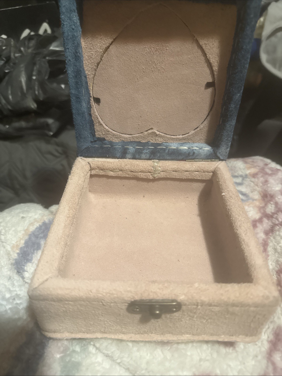 8” Square All Leather Box For Pet Ashes