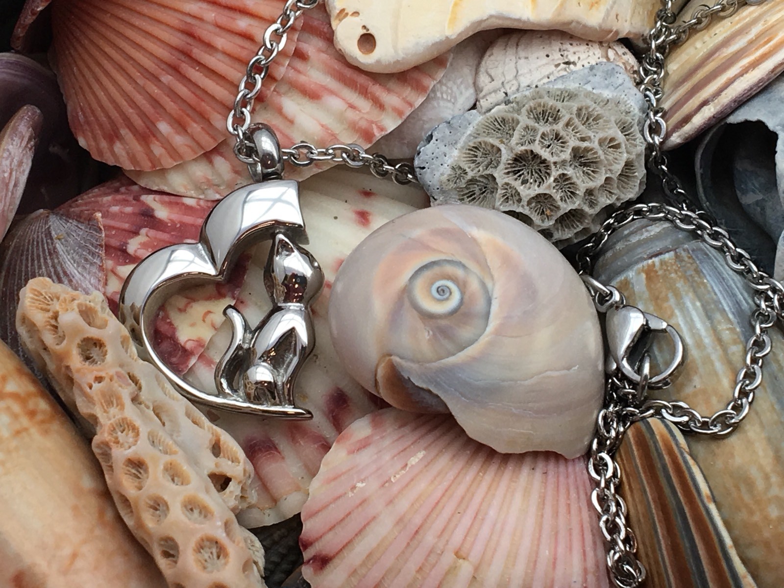 Cat Cremation Necklace Jewelry Pendant Urn for Ashes Kitty In My Heart Memorial