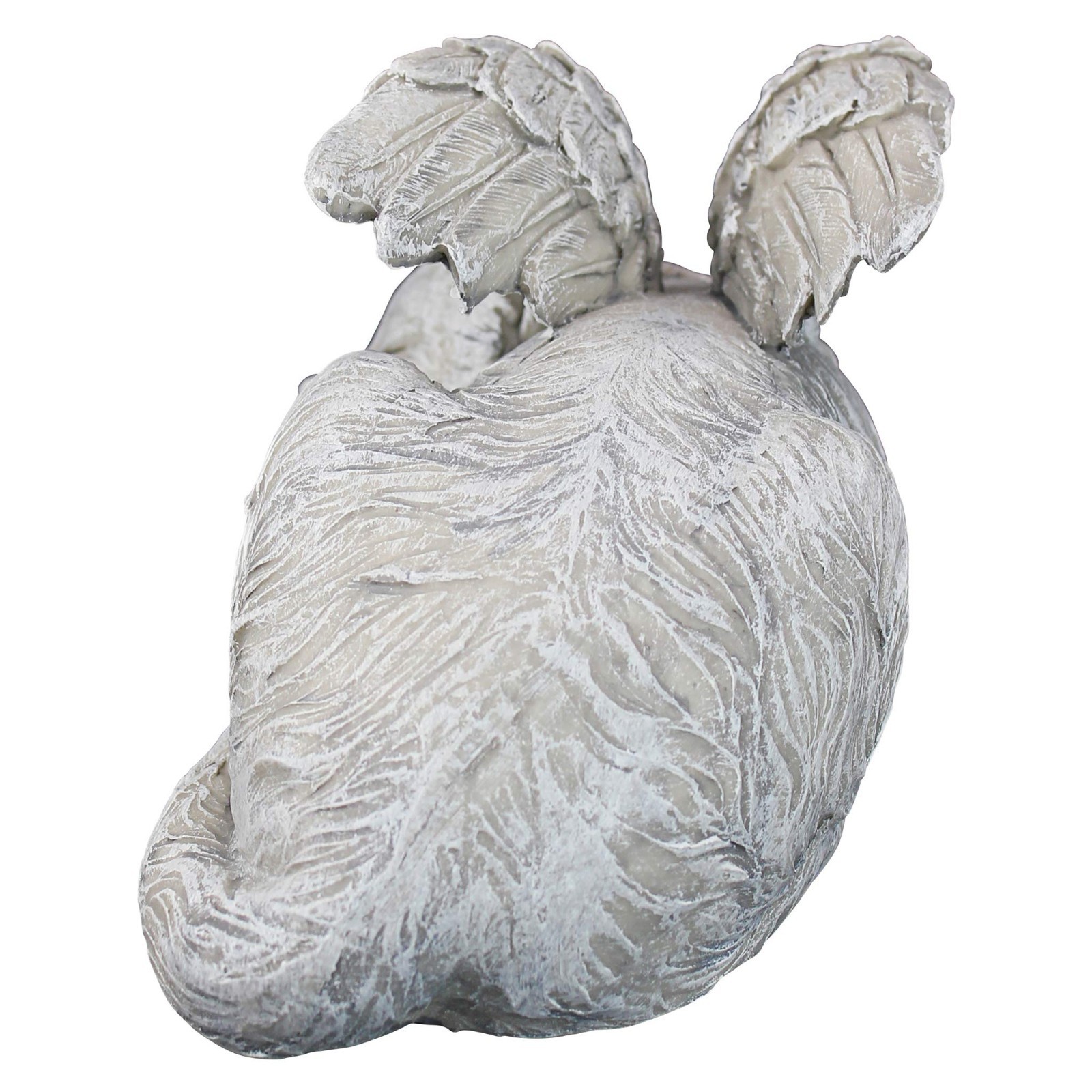 Cat Angel Pet Memorial Grave Marker Statue – 10″ Tribute, Antique Stone Finish