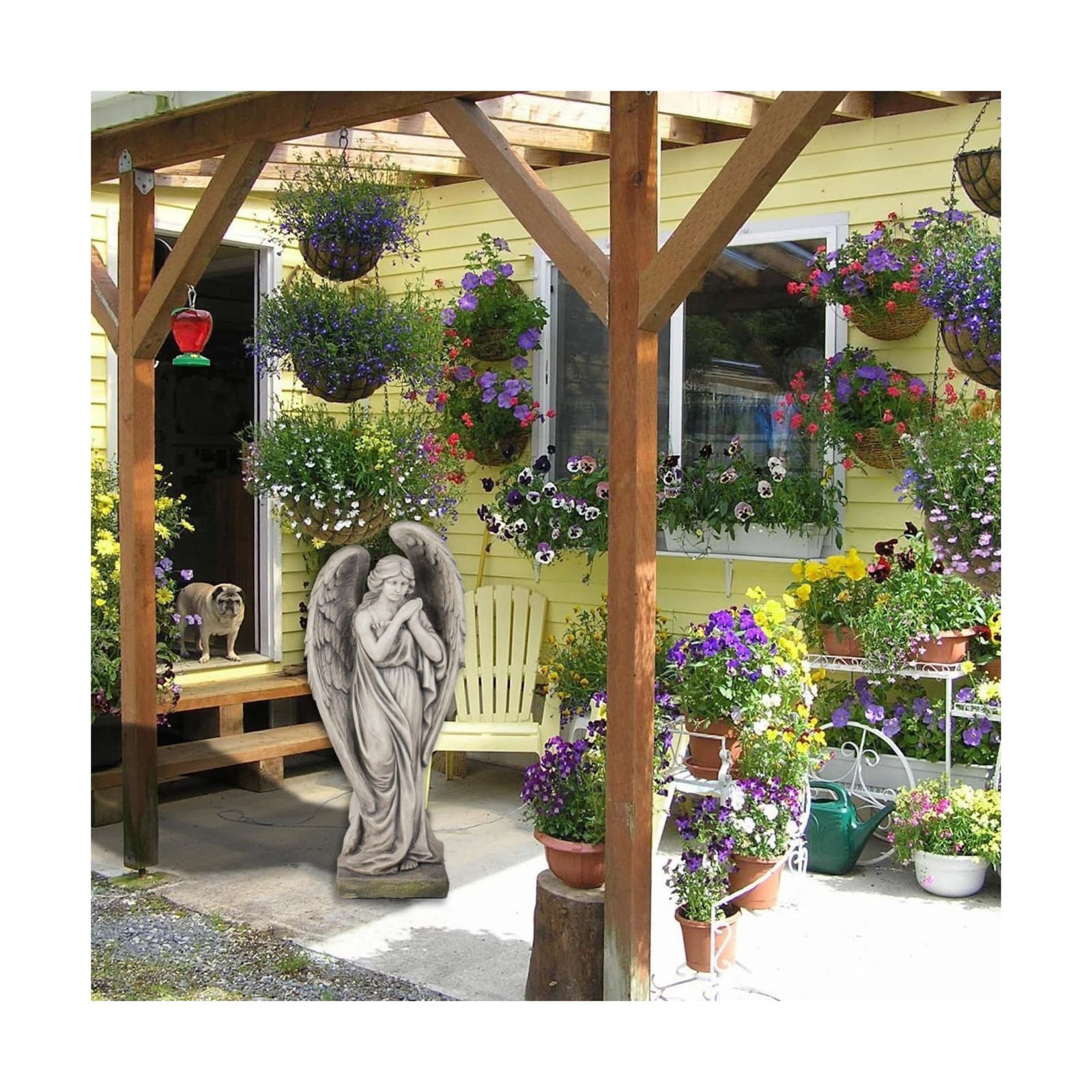 Outdoor Statues Angel Décor Garden Statue – 34 inch Large Garden Angels Out