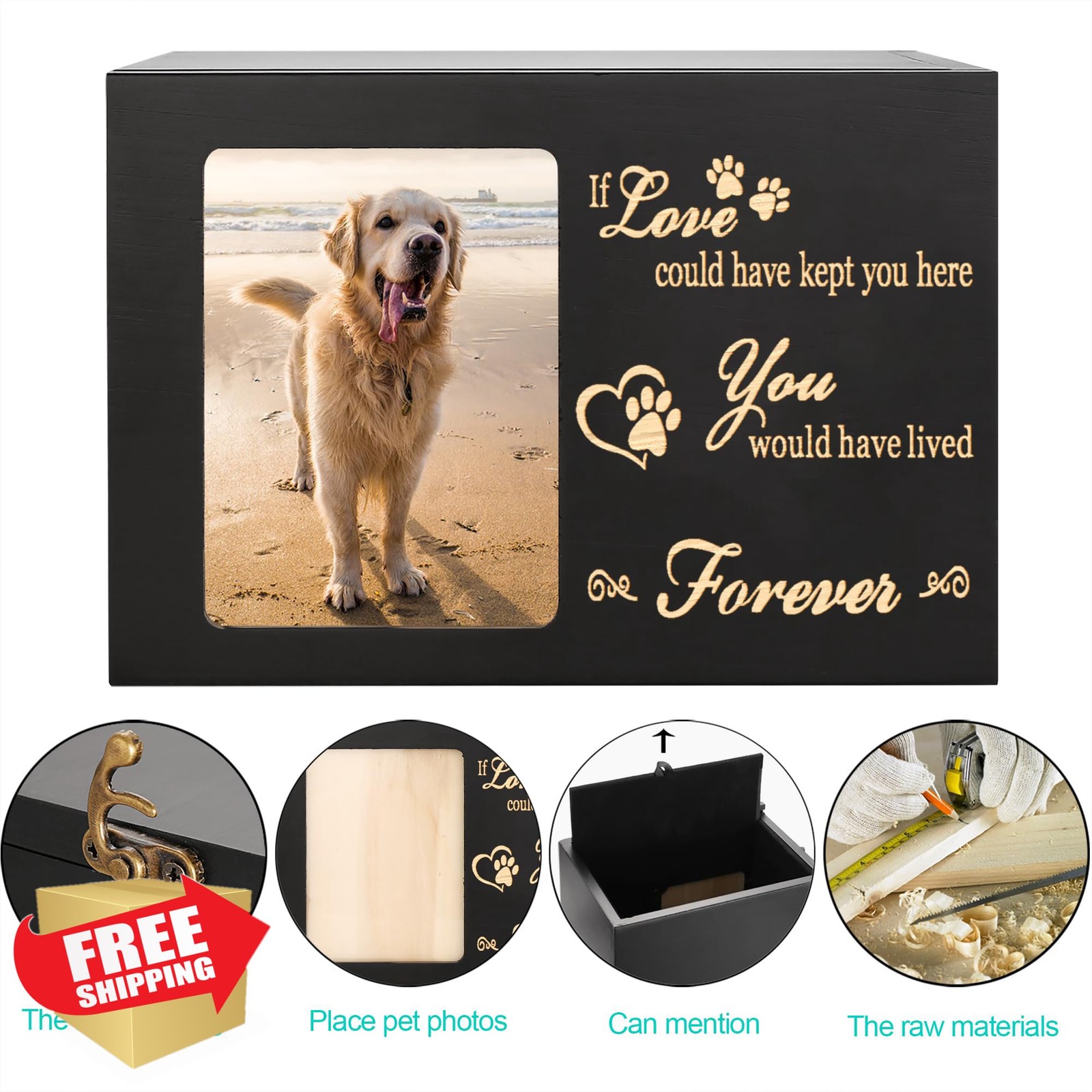 DGDCDV Pet Memorial Urn X-Large Love
