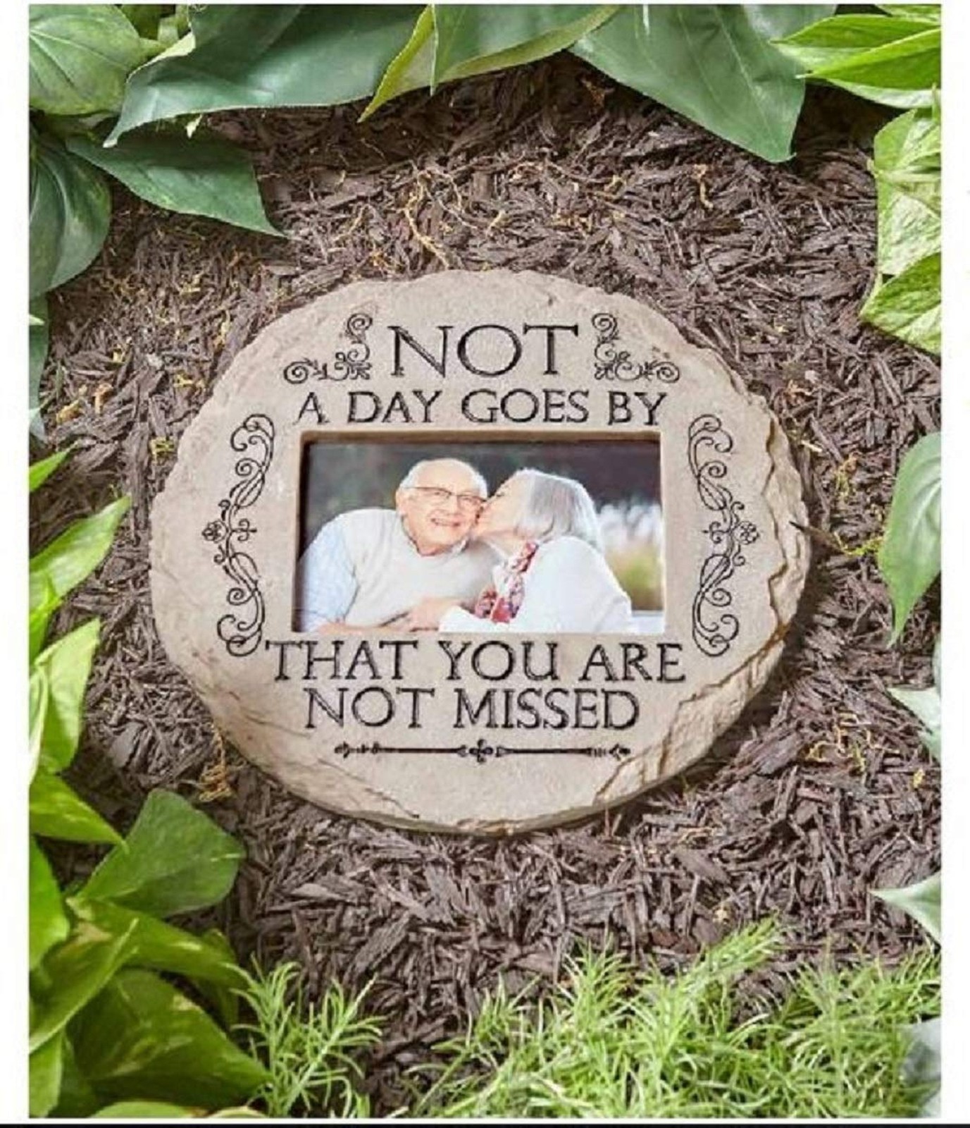 Memorial Garden Photo Stone Not a Day Goes By