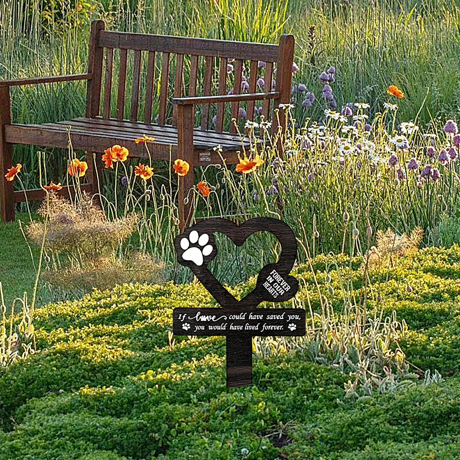 Pet Memorial Graves Markers Dog Cemetery Garden Memorial Stake Grave Decor Cross
