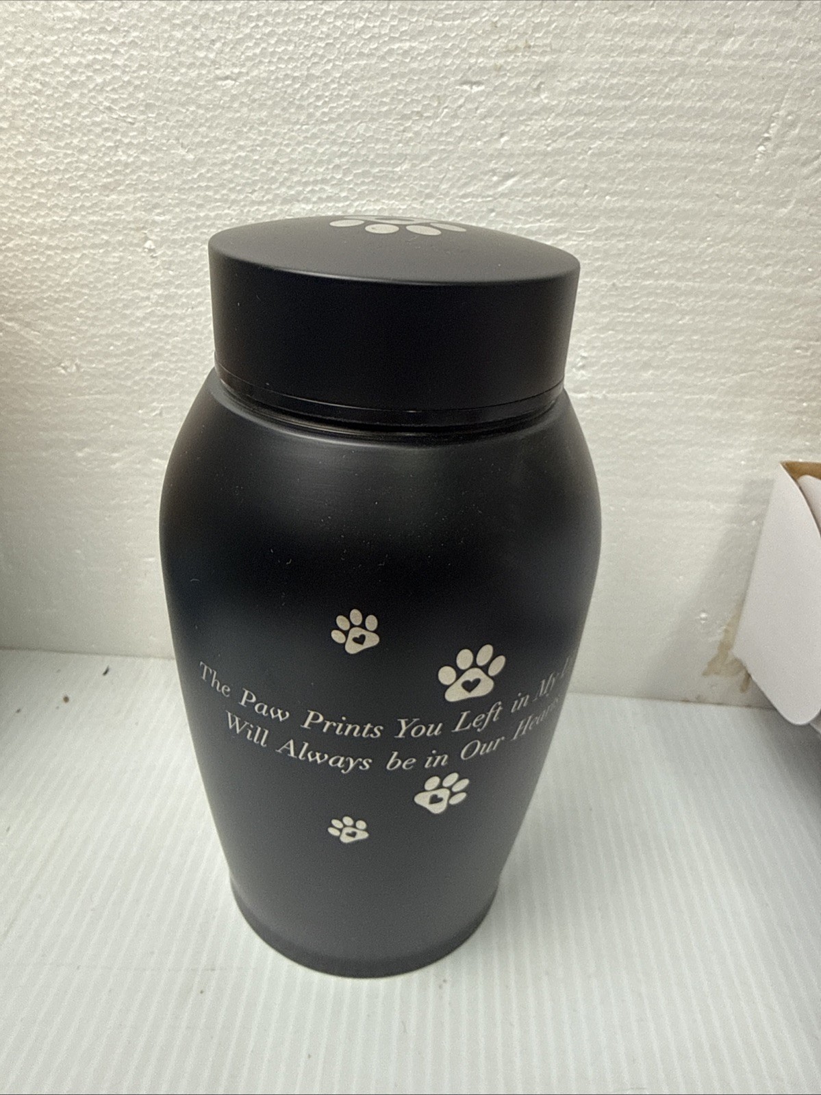 Stainless Steel Pet Cremation Urn Black Sealed Funeral Urn Small Animals US