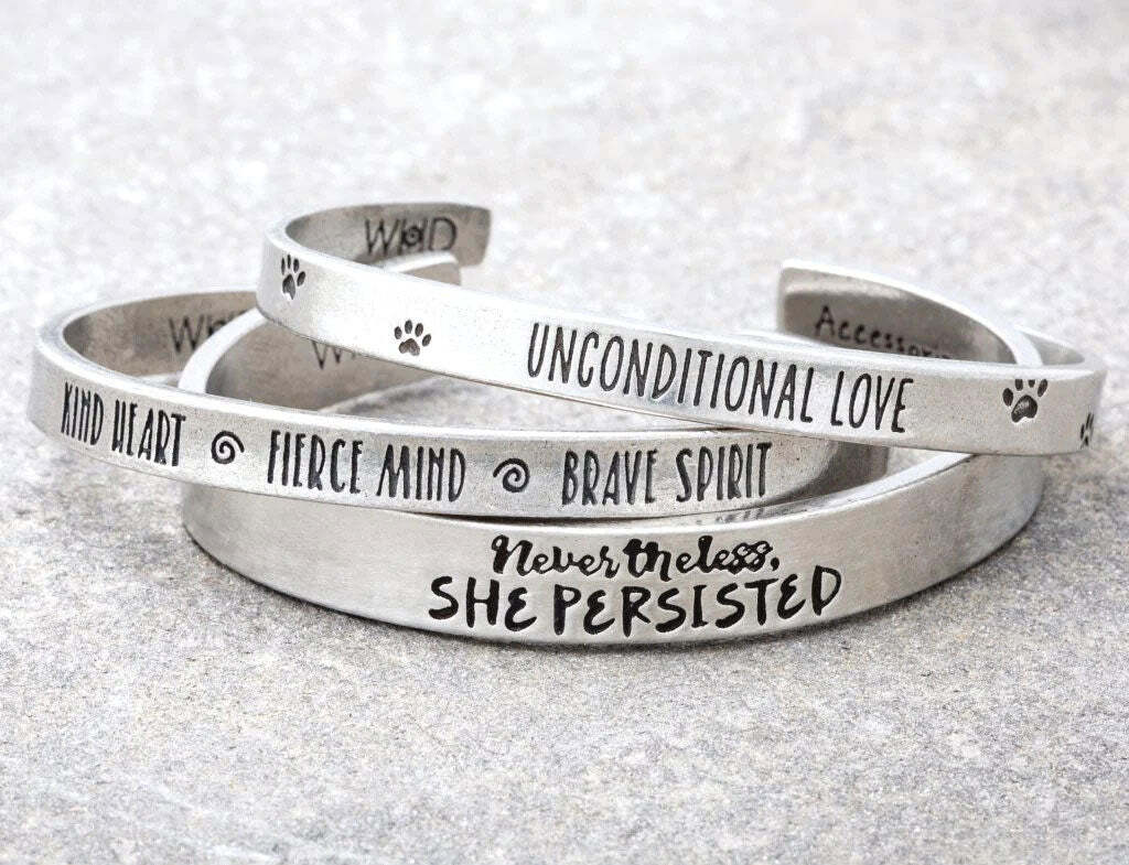 Unconditional Love Cuff Inspirational Jewelry Bracelet – Pet Gift