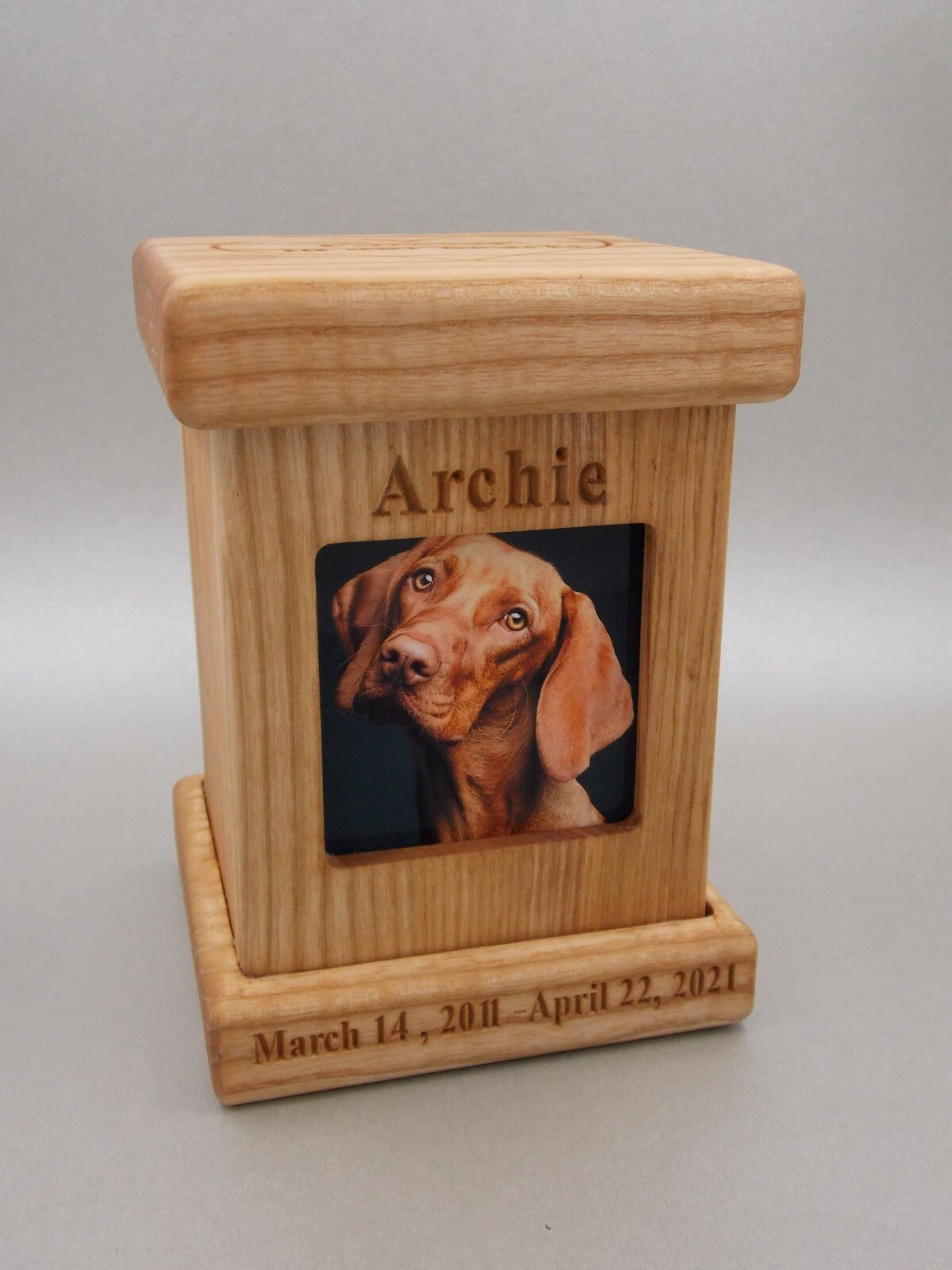 Pet memorial urn wooden cremation urns ashes for dog keepsake urn memorial box