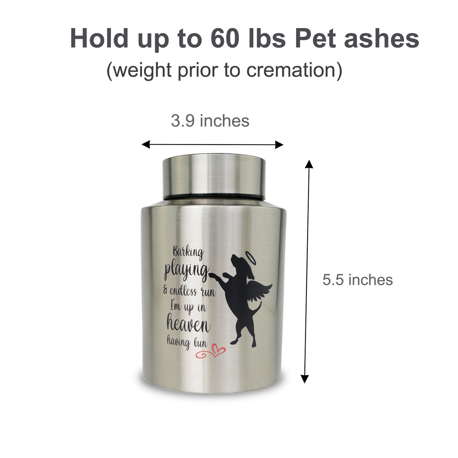 Pet Cremation Urns for Dogs Ashes, Up to 60 lbs Dog Memorial Keepsake Urns