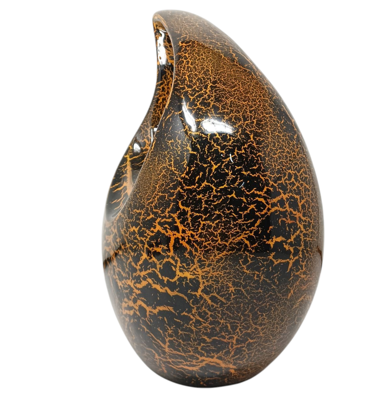 Metal Large Teardrop Cremation Urn 10 Inch for Human Ashes Men & Women Earns