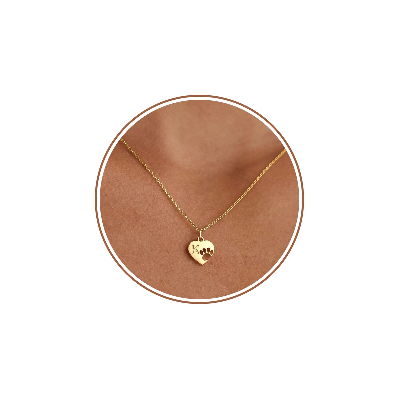 Dog Memorial Gifts for Loss of Dog Paw Print Neckalce for Women with Initial …