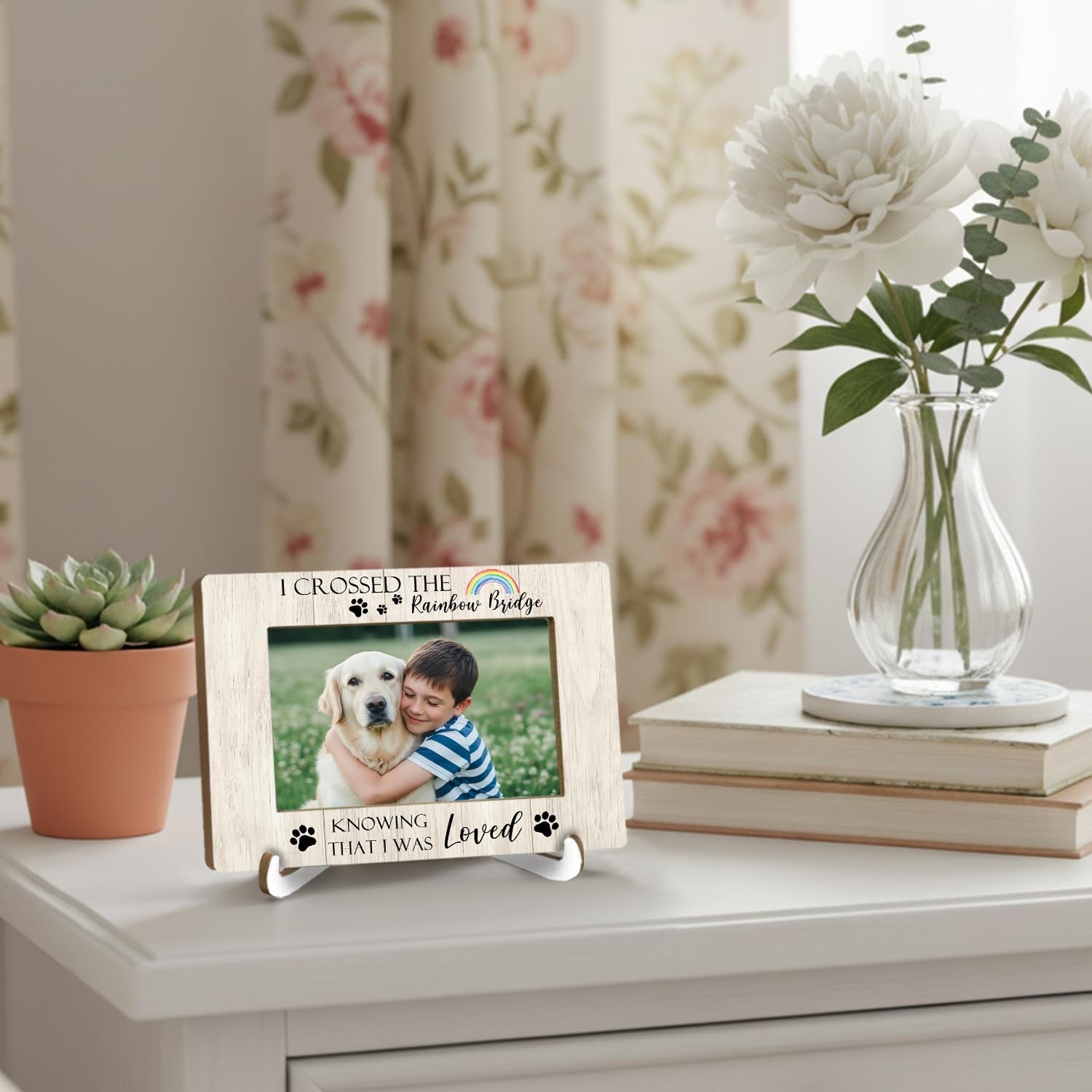 Memory Dog 4×6 Picture Frame, Dog Memorial Gifts Photo Frame, Pet Sympathy Gi…