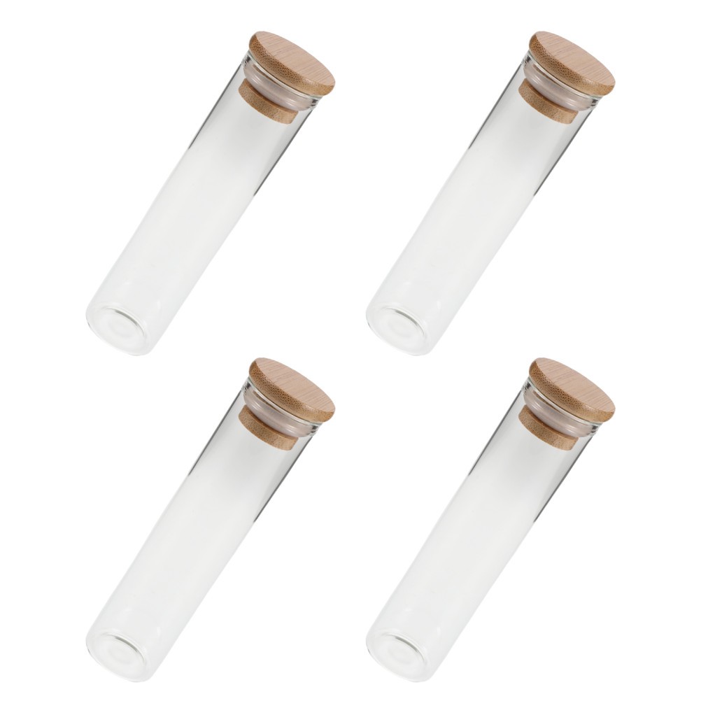 4 Pcs Pet Memorial Bottle Keepsake Memory Jar Glass Vial for Fur