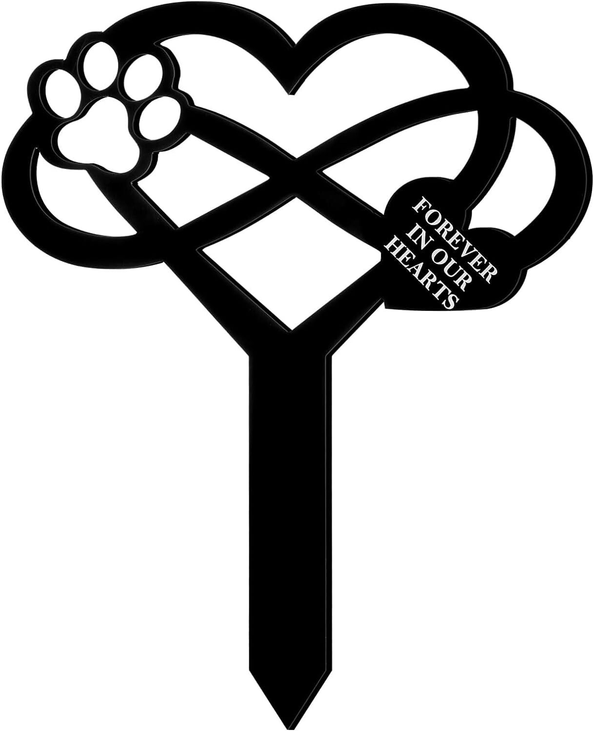 Pet Memorial Garden Stake Pet Loss Dog Puppy Cat Grave Marker w/ Inscription