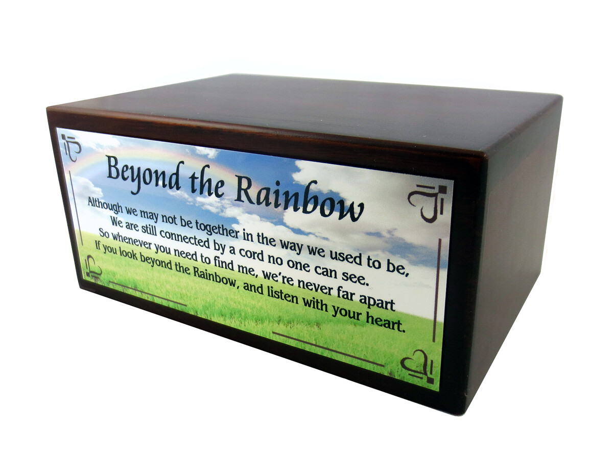 Conversation Concepts Gray CairnTerrier with The Rainbow Poem Urn