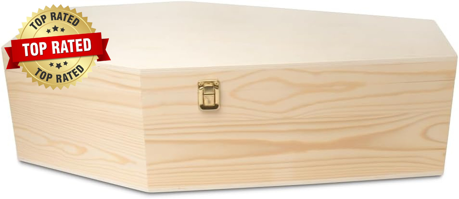 Pet Casket, Wooden Pet Burial Box, 24″ Loving Dog Memorial, Strong and Safe Pet
