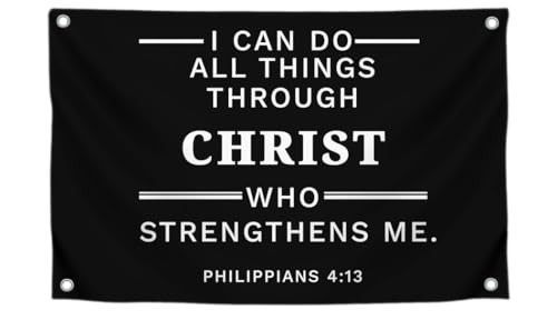 3×5 Ft Religious Christian Polyester Single Sided Flag I Can Do All Things