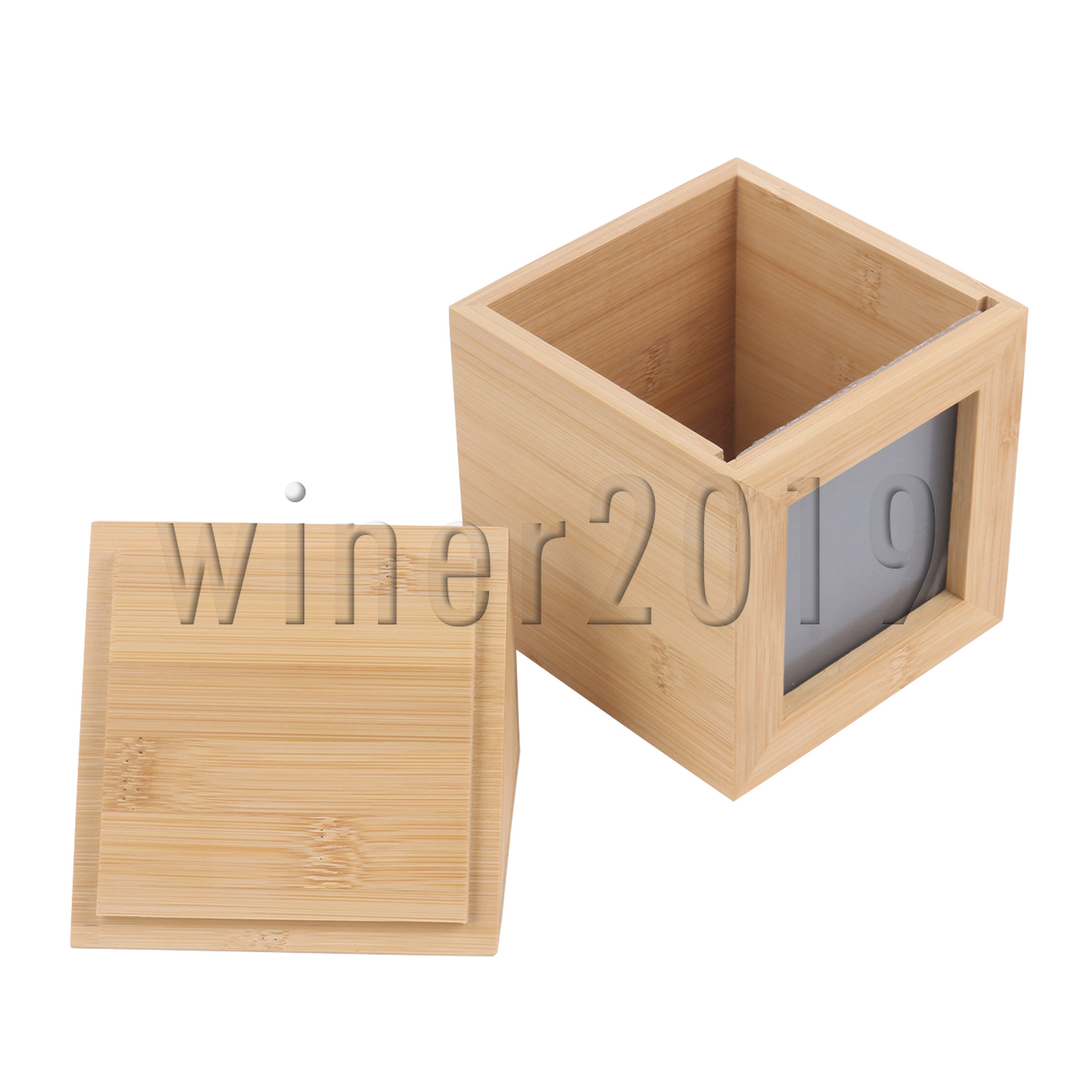 Animal Urns for Ashes Memorial Box 4.72 x 4.72 x 7.17 Inch Natural Wood Color