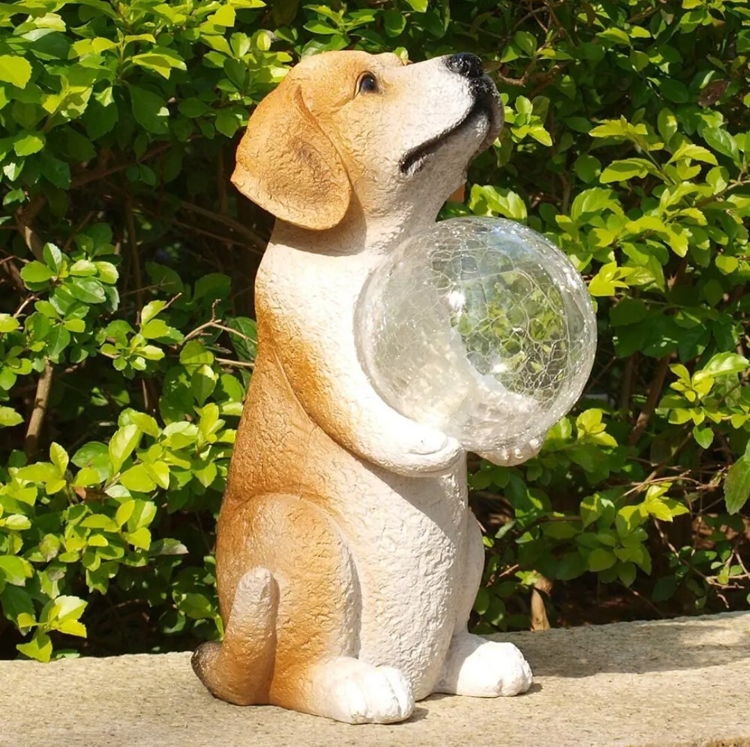 Easter Dog Memorial Gifts – Forever My Guardian Angel Garden Solar Light Pet Mem