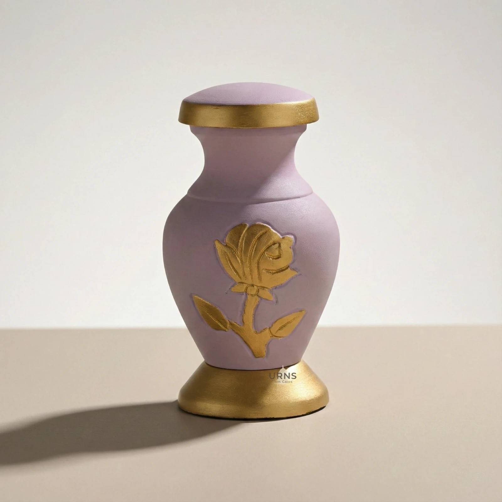 Aria Pink Gold Rose Keepsake Cremation Urn for Ashes – Elegant Mini Memorial Urn