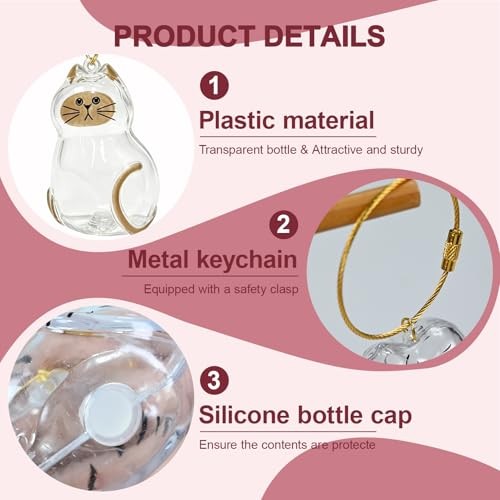 Pet 6pcs Cat Fur Keepsake Storage Bottle – Pet