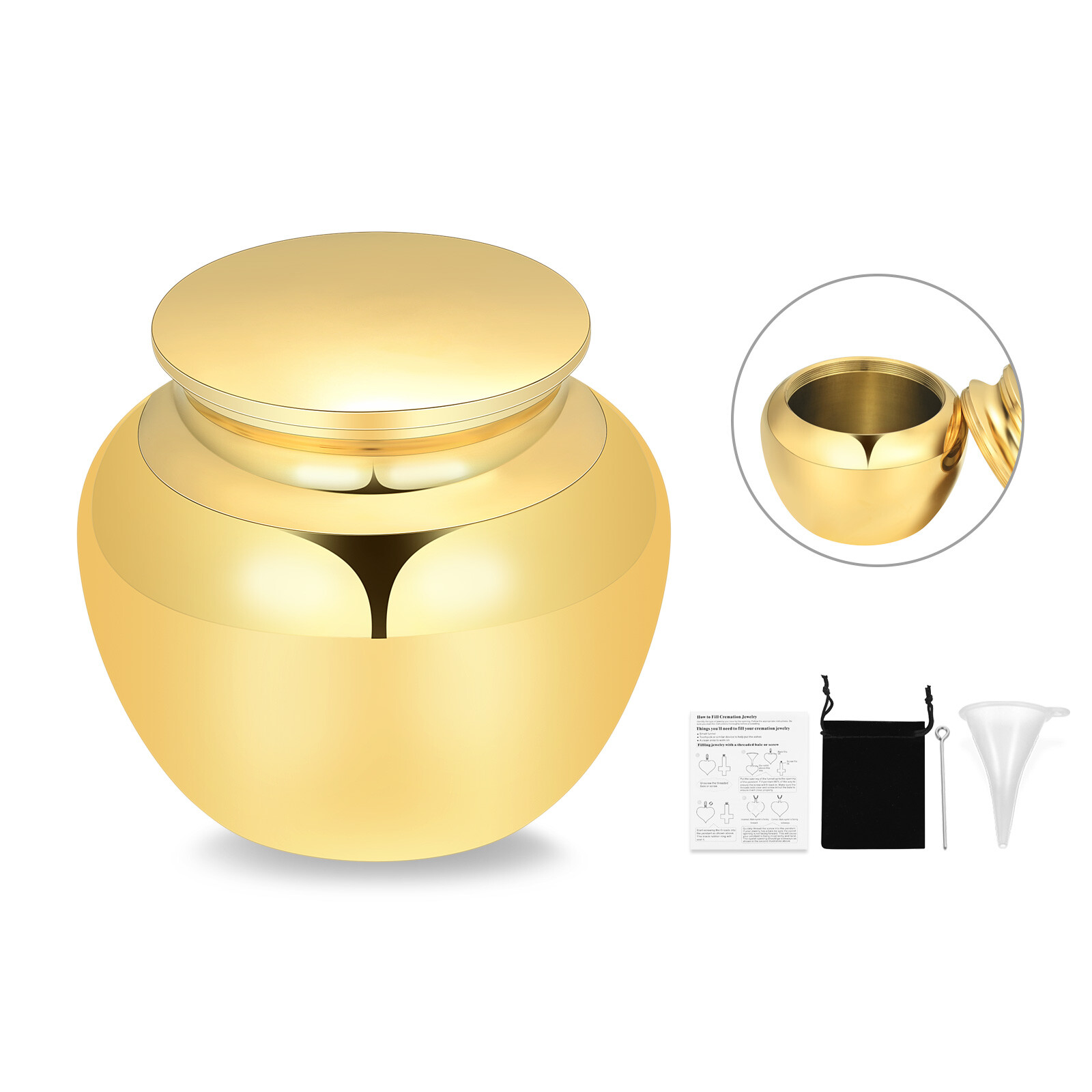 Small Keepsake Urns for Human Ashes 40*43 MM Memorial Cremation Urns for Ashes