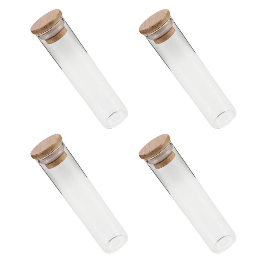 4 Pcs Pet Memorial Bottle Keepsake Memory Jar Glass Vial for Fur