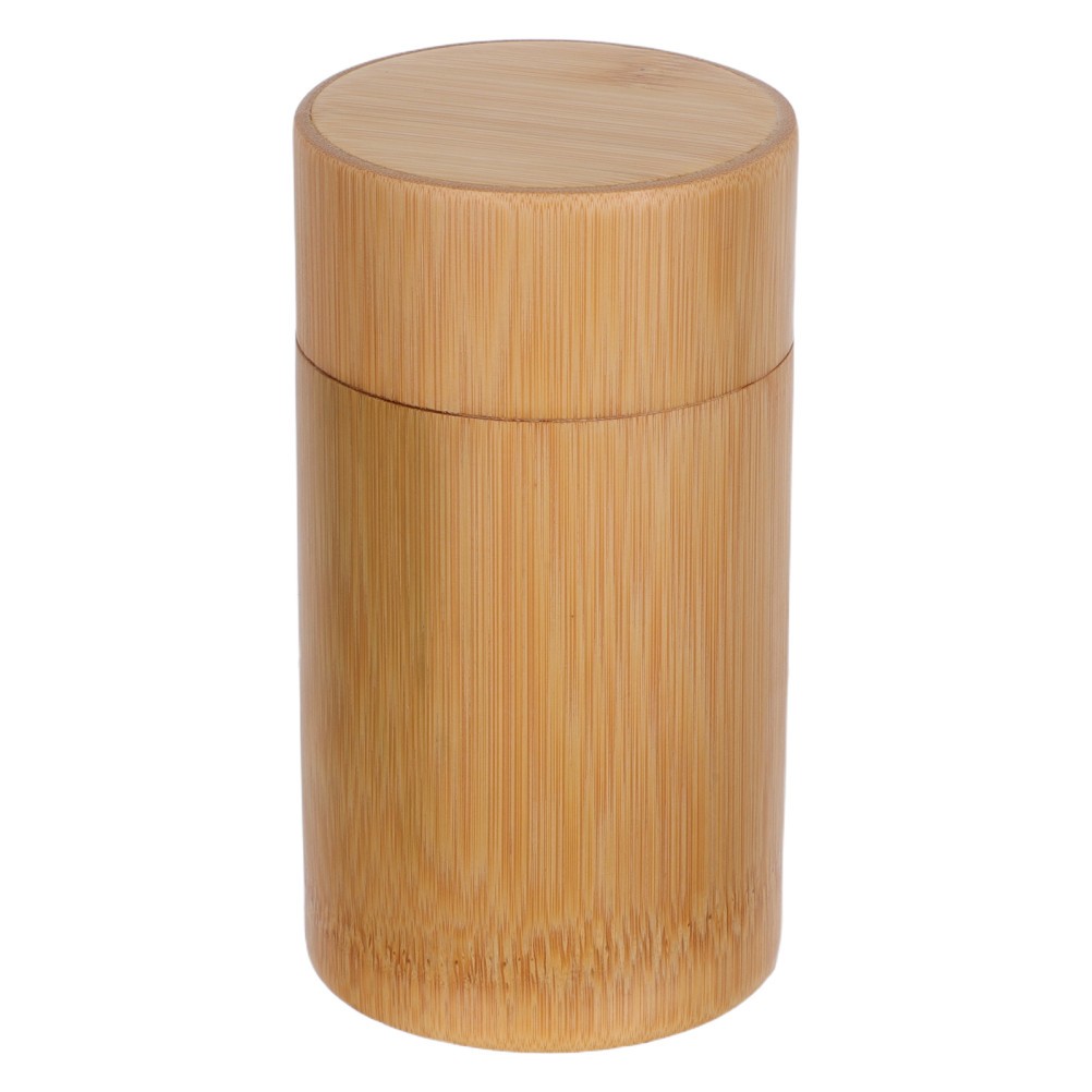 One Reusable Bamboo Dog Ashes Holder Brown Pet Cremation Urn