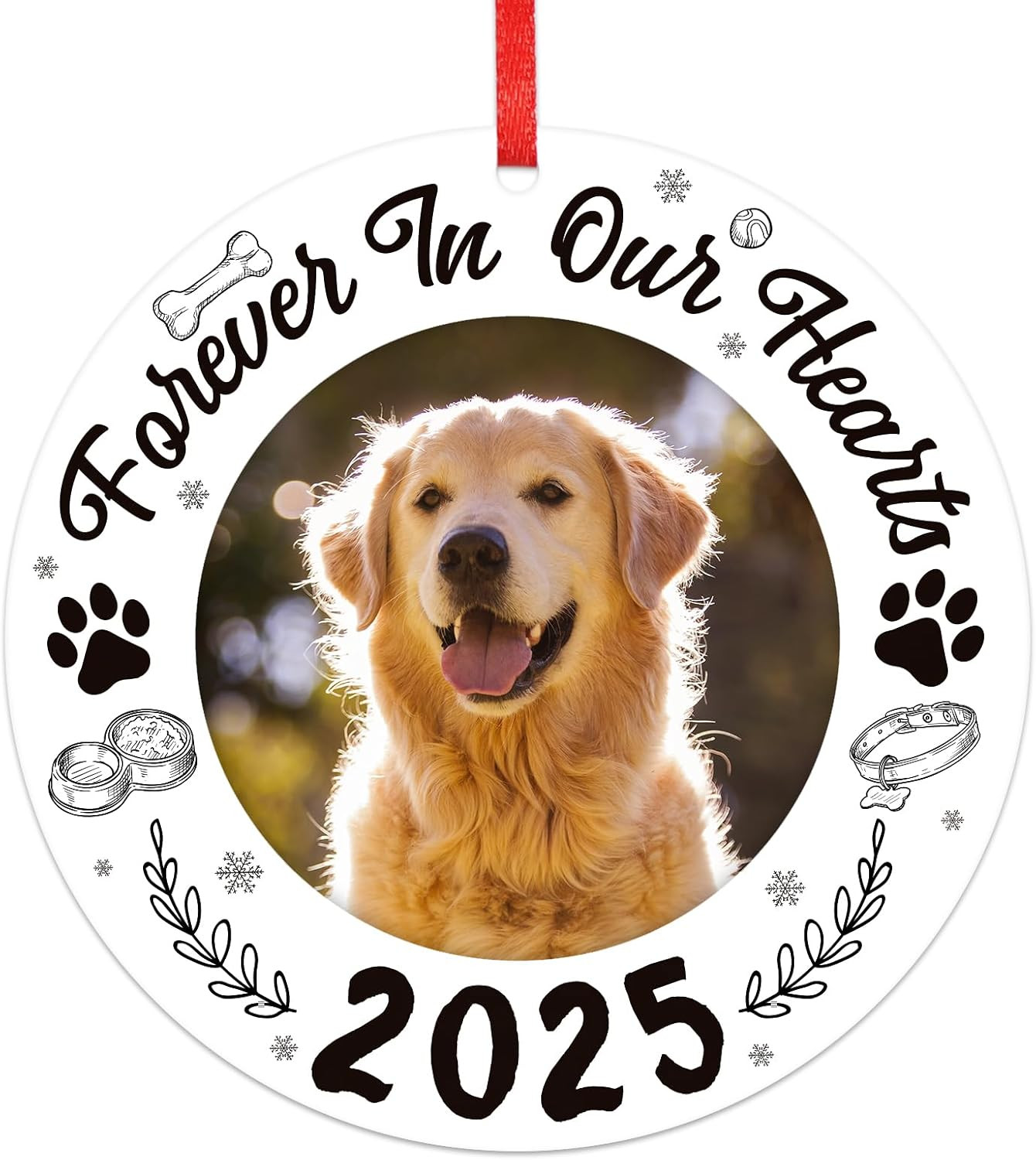 Picture Frame Dog Memorial Christmas Ornaments 2025 – Dog Memorial Ornaments for