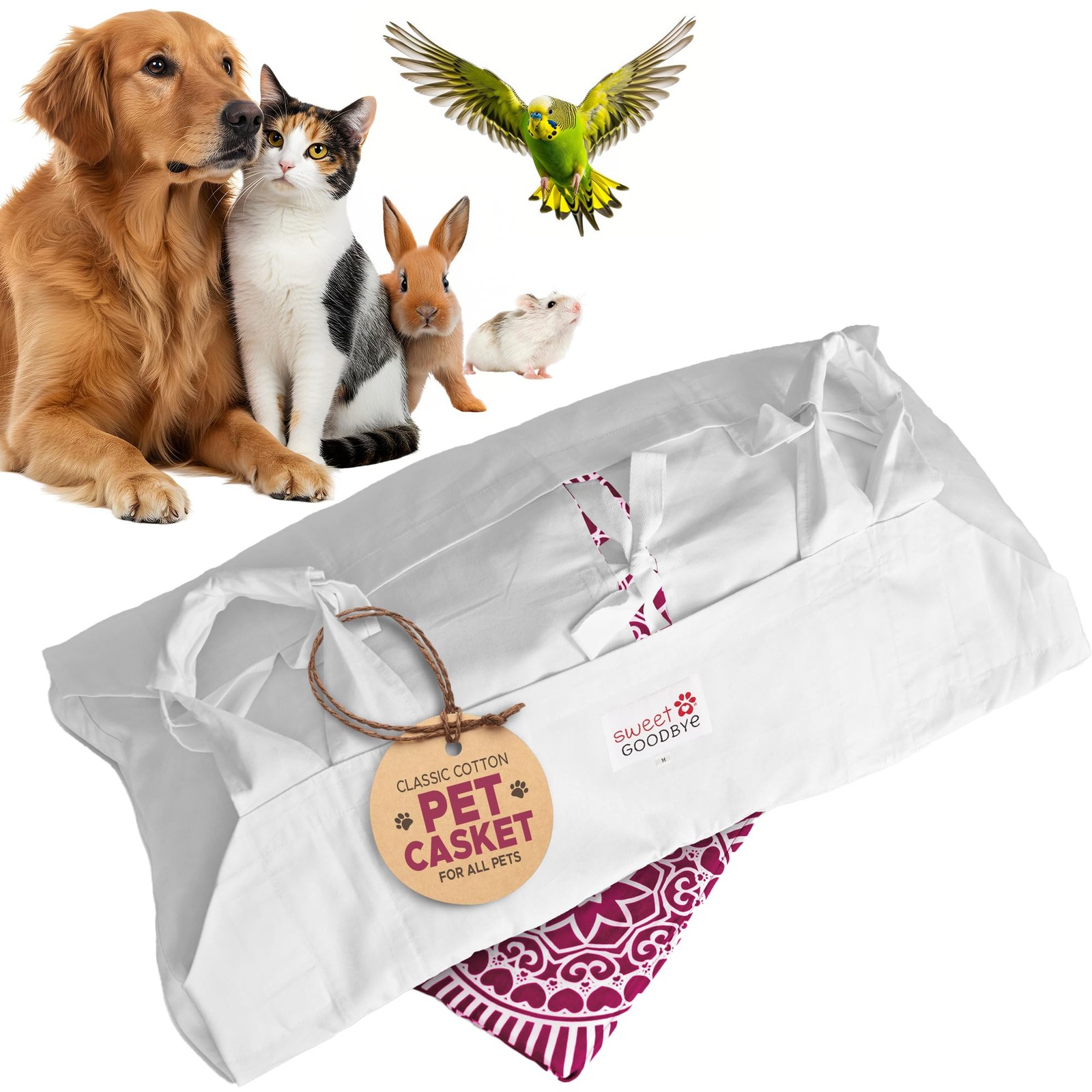 Sweet – Pet Ceremony Kit Classic Cotton- Casket For All – Rabbits