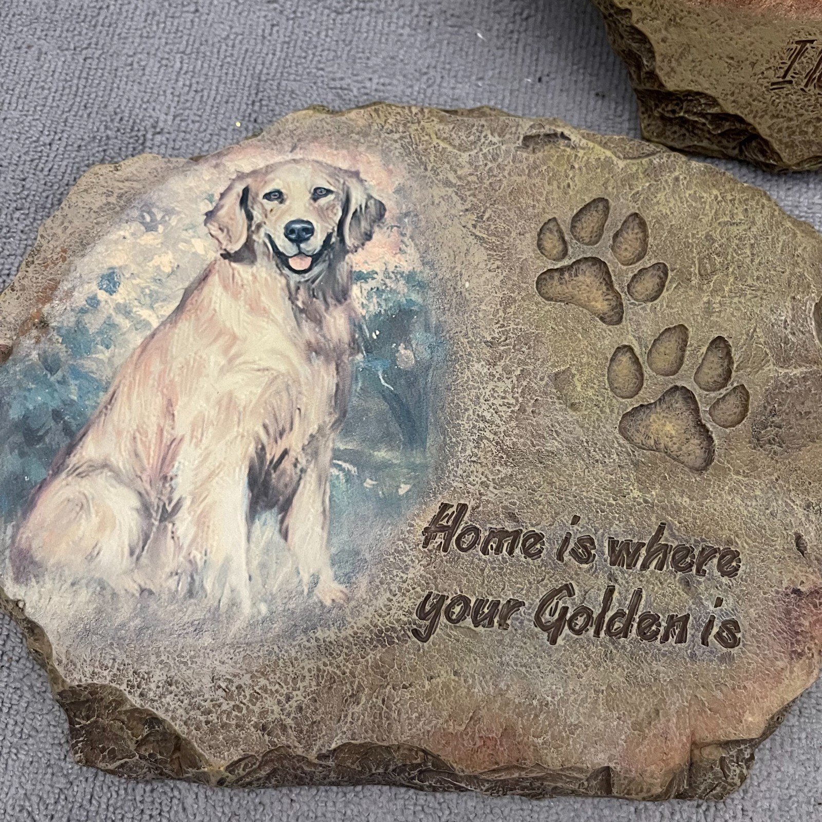 Golden: Forever in Our Hearts by Linda Picken Art Pet Memorial Portrait Set 0f 3
