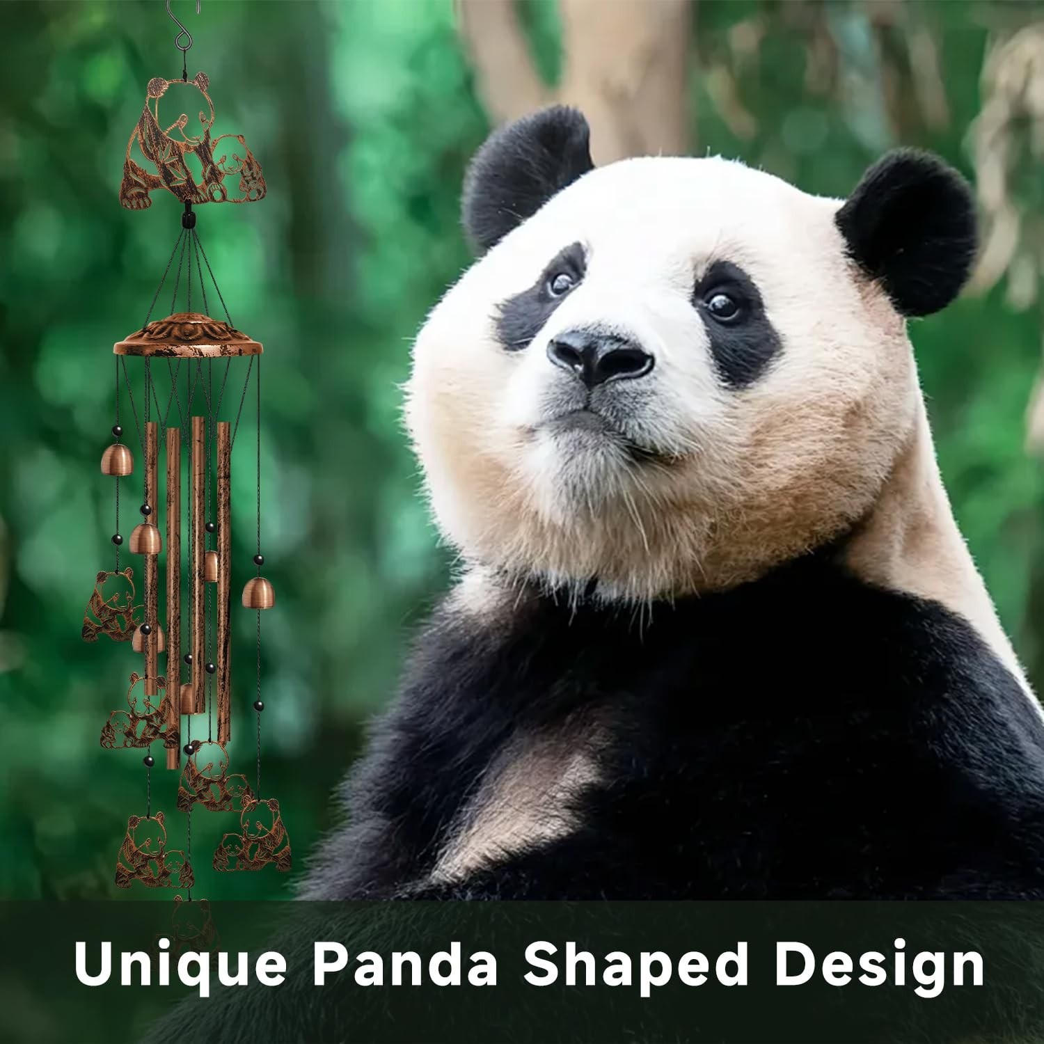 Panda Wind Chimes for Outside, Cute Panda Gifts for Women/Men/Mother/Father, …