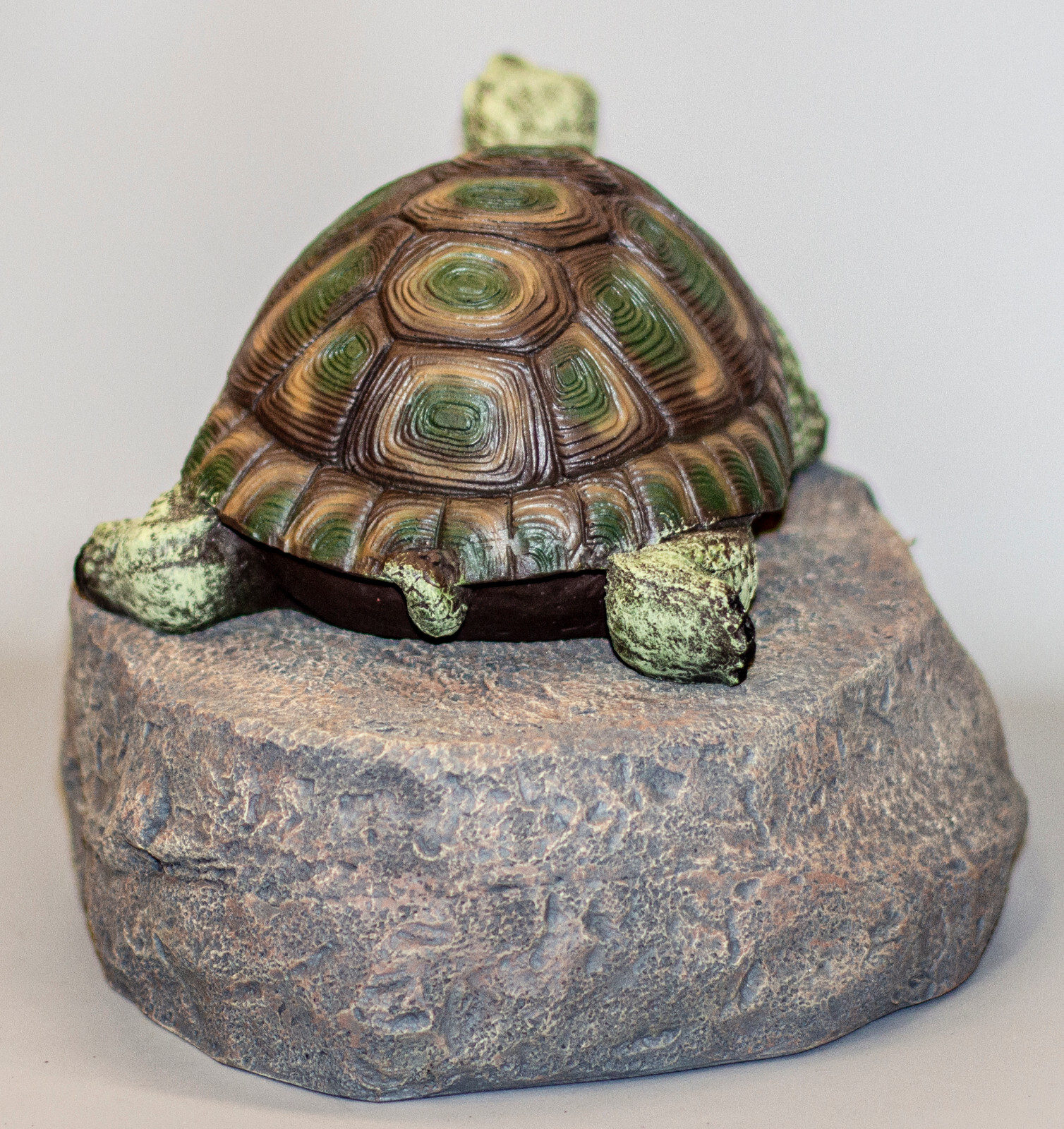 Turtle Memorial Stone Plaque Pet Cremation Urn Sculpture Tortoise Grave Ornament