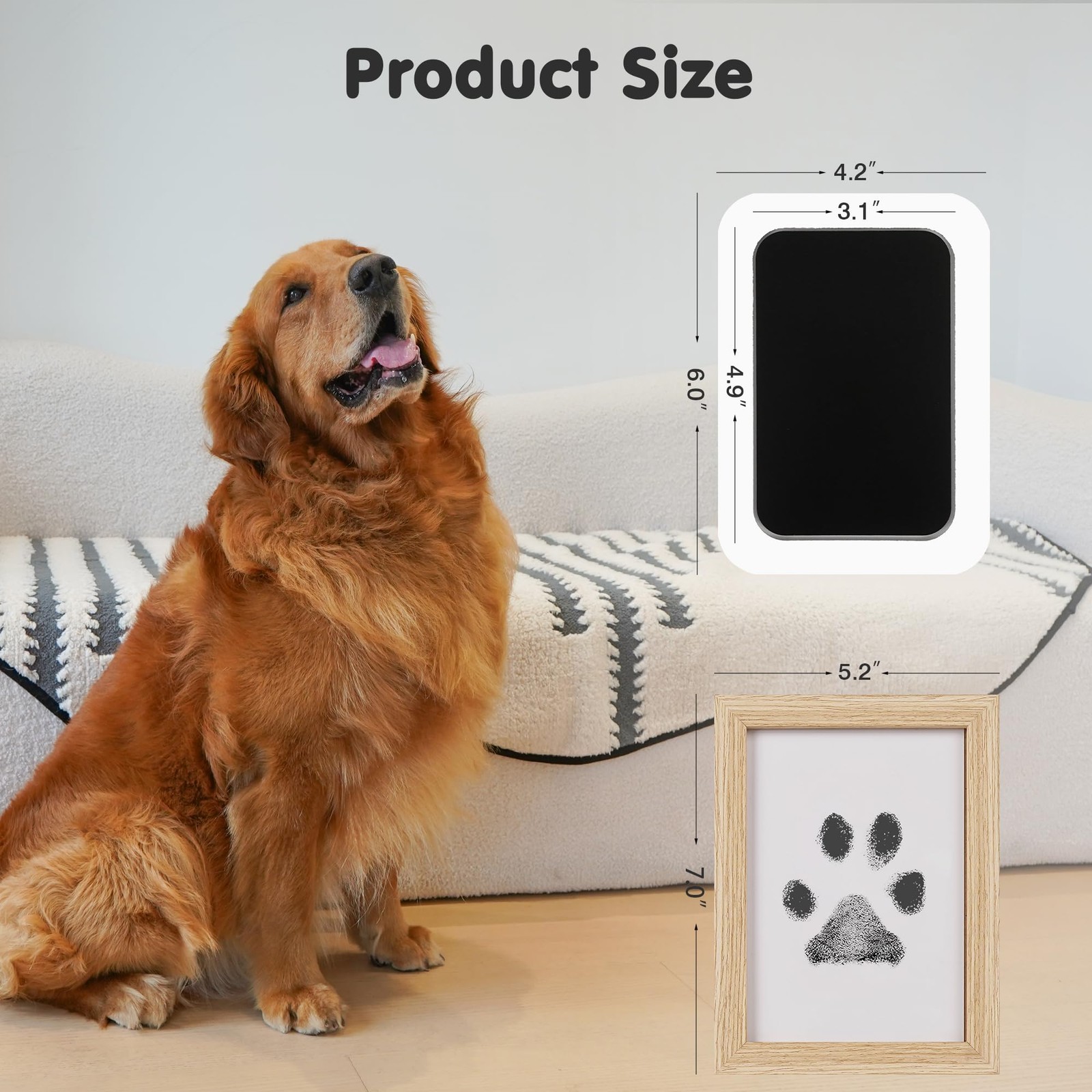 Inkless Paw Print Kit for Dogs,Cats & Babies – Clean Touch Dog Nose & Baby Ha…