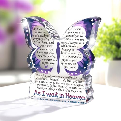 Sympathy Gifts for Loss of Loved One, Memorial Gifts for Loss Wait in Heaven