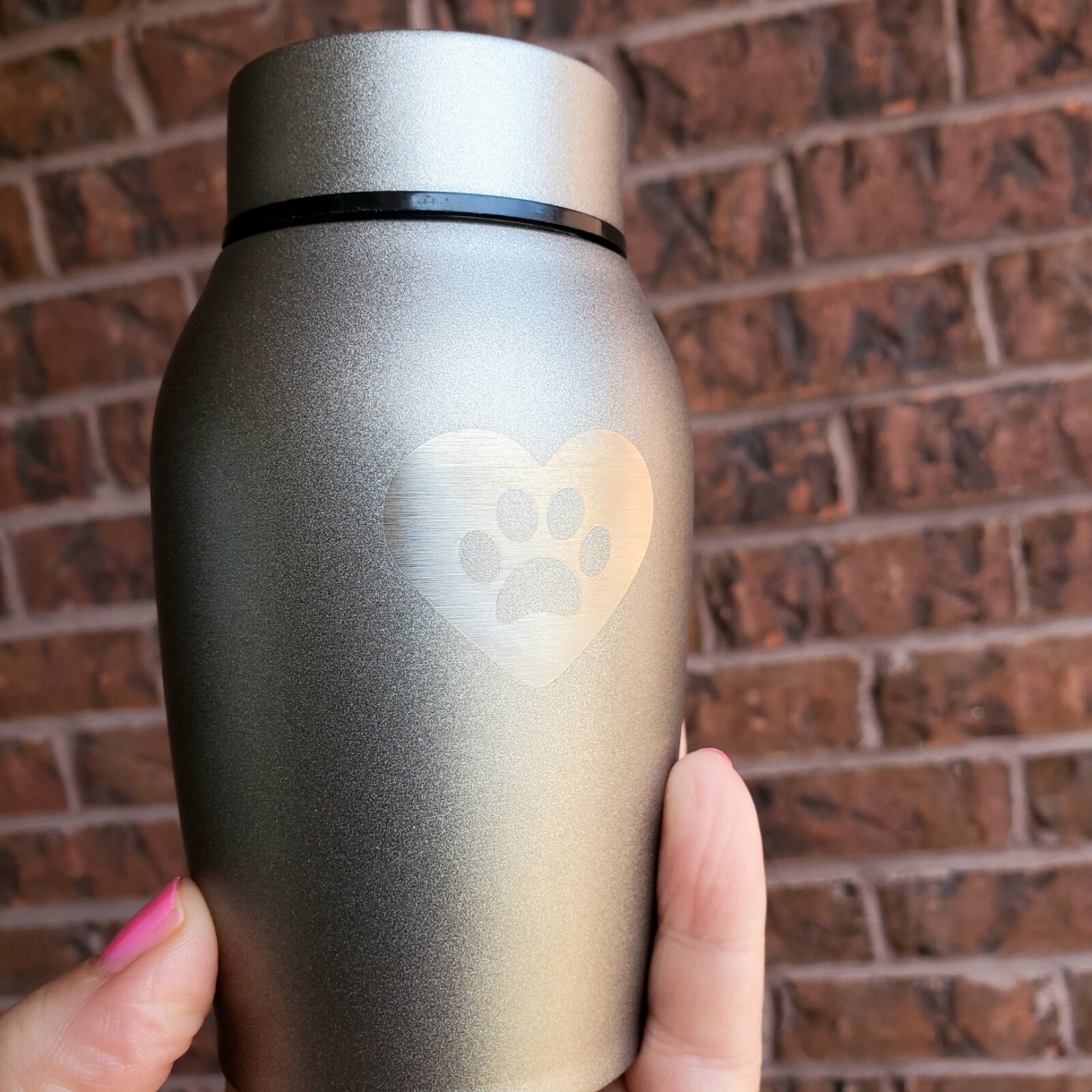 Pet Urns For Dogs & Cats Ashes, Cremation Keepsake, Cherished Engraved Paw Print