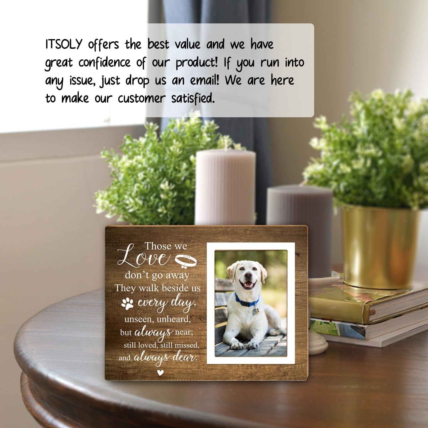 Memorial Picture Frame, Pet Picture Frame, Sympathy Gifts for Loss of Loved P