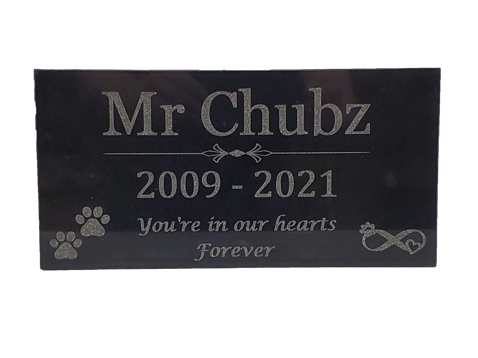6×12 Granite pet memorial grave head stone marker cat dog chicken rabbit gift t1