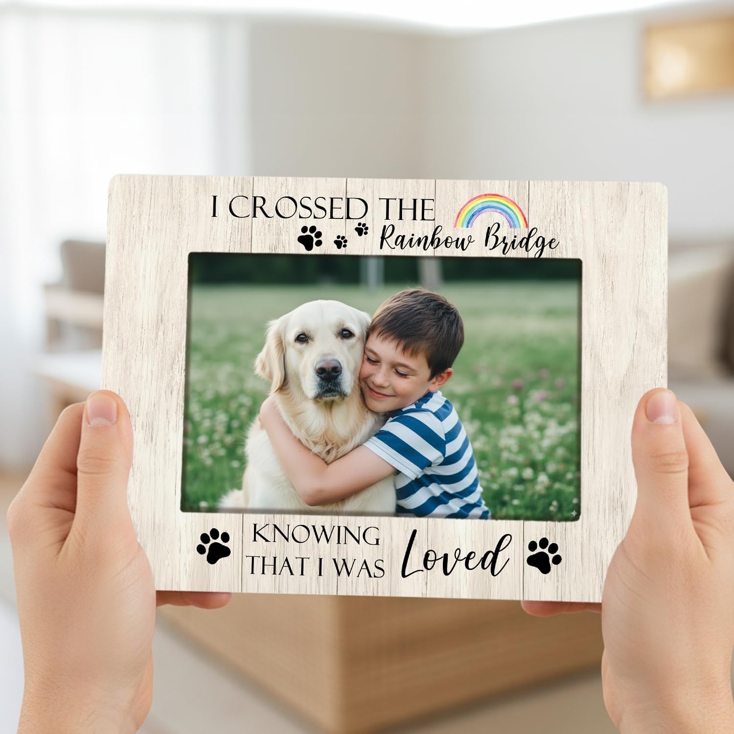 Memory Dog 4×6 Picture Frame, Dog Memorial Gifts Photo Frame, Pet Sympathy Gi…