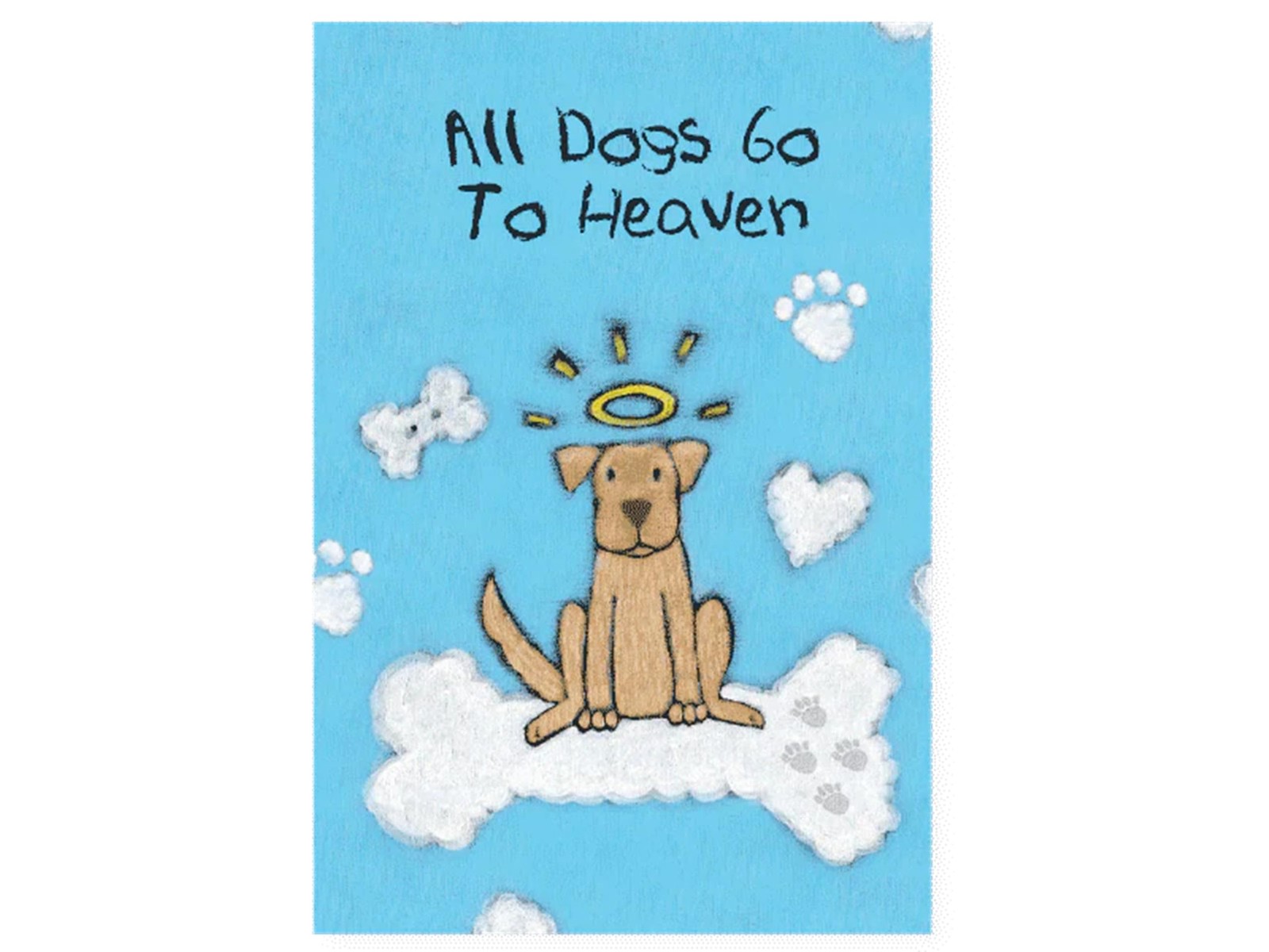 Sympathy Booklet – “All Dogs Go to Heaven” – 14-Page Pet Loss Remembrance Gif…
