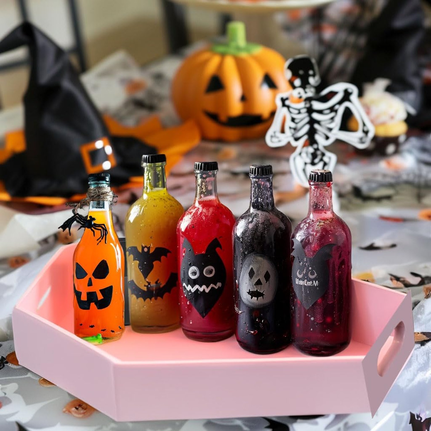 Pink Halloween Decor – Coffin Tray 14.2” Tall Halloween Decorations for Her …