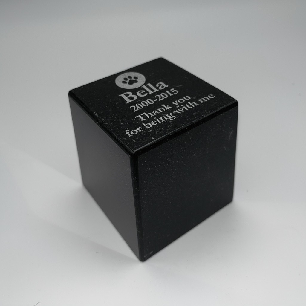 [Made in Japan · Pet Memorial Stone] Type TSP | Natural Black Granite