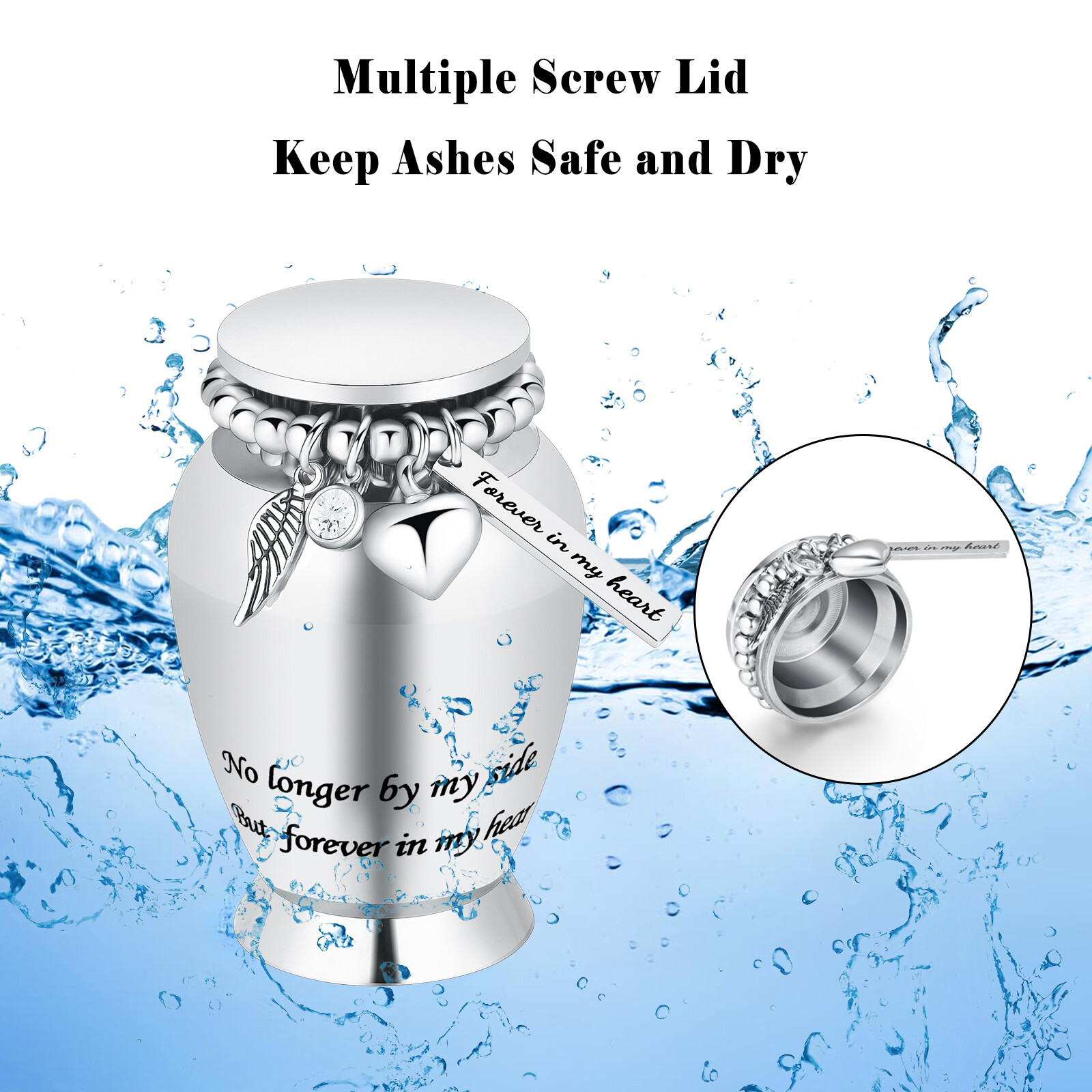 Angel Wings Decorative Cremation Urns for Ashes Adult Male-Female Urn for Human