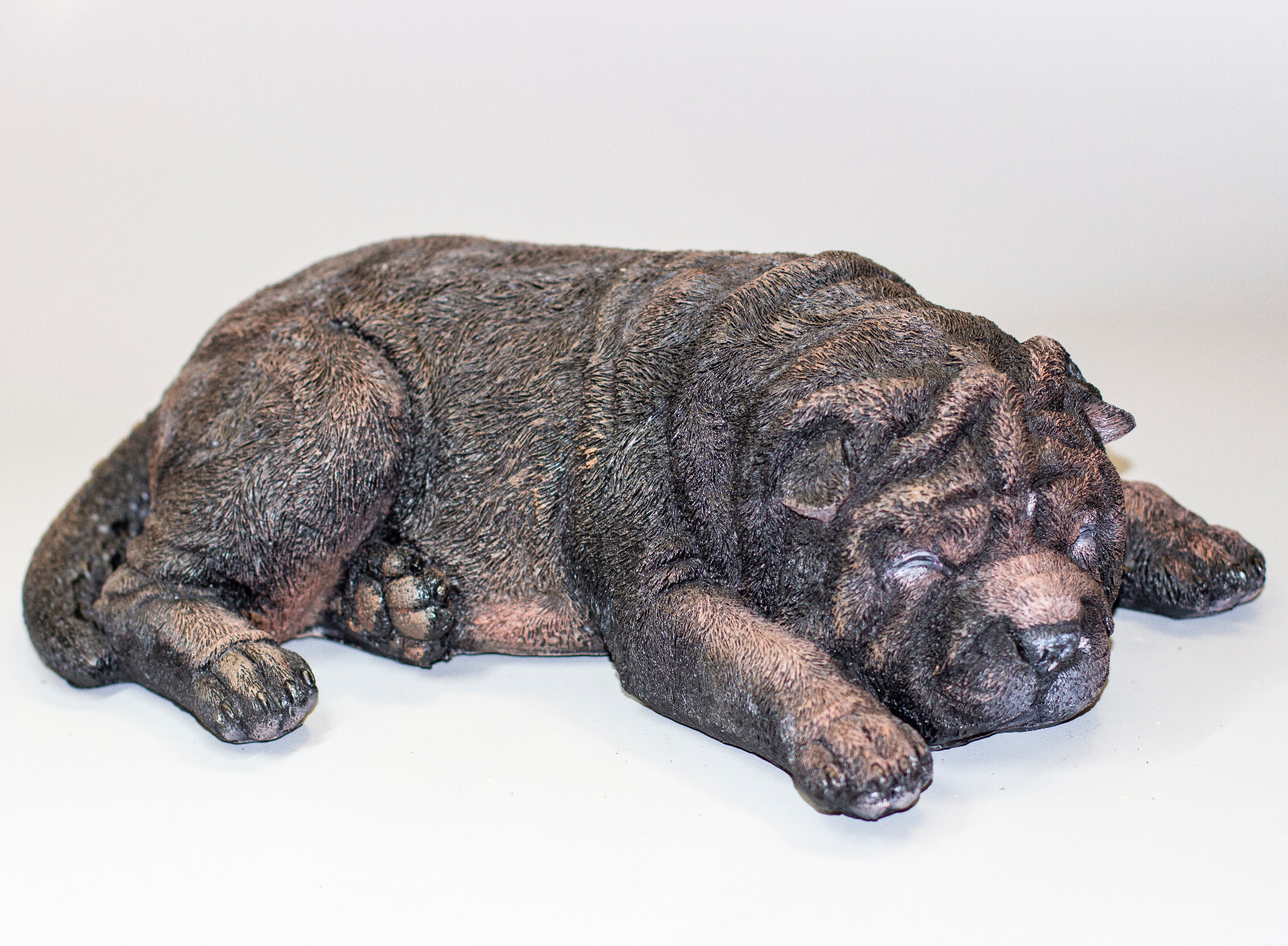 Shar Pei Urn Dog Ashes Memorial Statue Pet Grave Decoration Unique Sympathy Gift