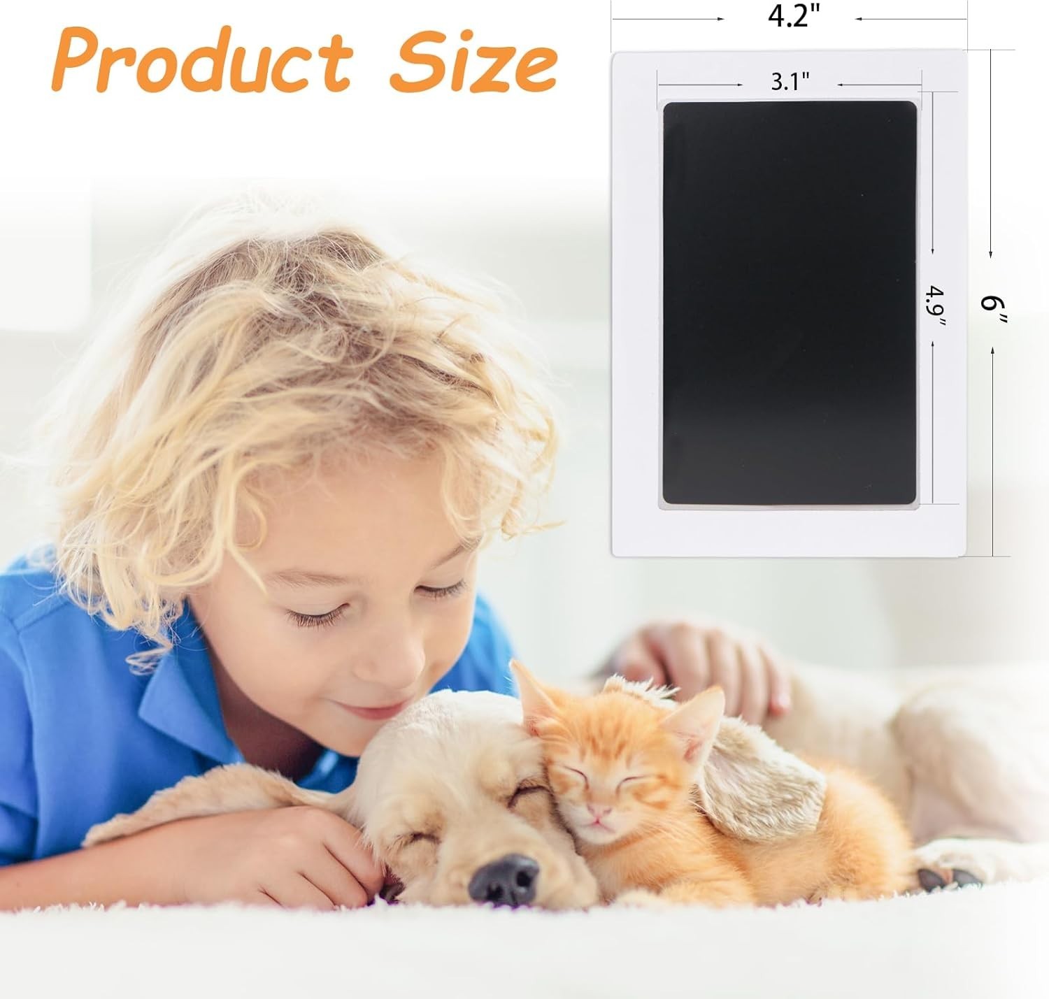 Inkless Pet Paw Print Kit for Dogs Cats No Mess Keepsake, 4 Pack