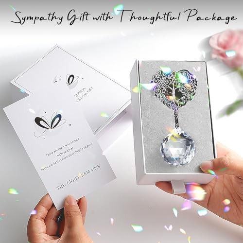 Modern Sympathy Gift for Loss of Mom – Tree Life Heart Design Heart-shaped Tree