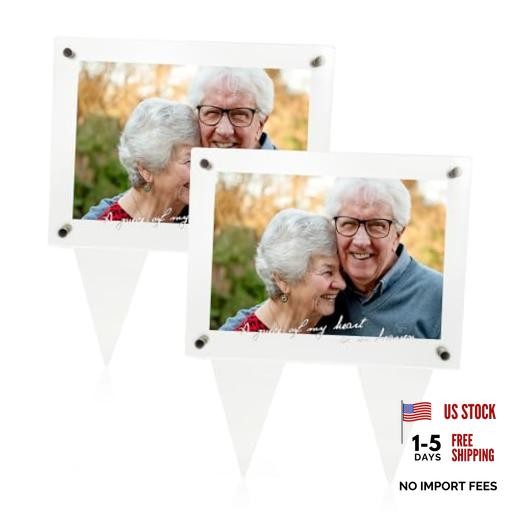 5×7 Waterproof Picture Frame for Grave Always in My Heart My heart in heaven