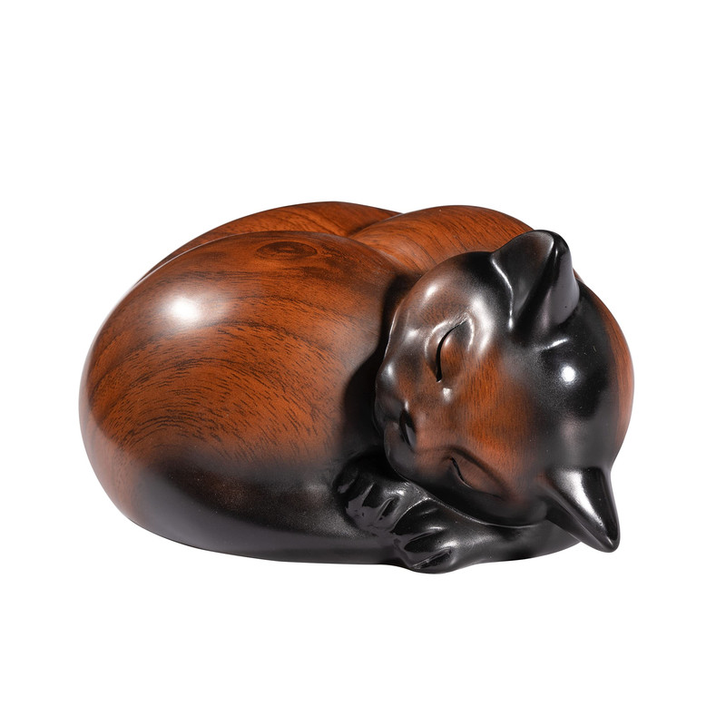 Kriss Art Pet Urnssleeping Resin Cremation Cat Urn Cat Urns For Ashes Small