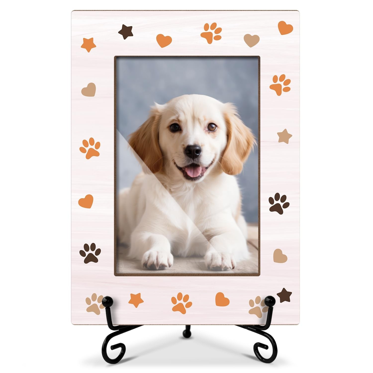 Pet Picture Frame Paw Print Photo Frame, Birthday Gifts Dog Lover Gifts for P…