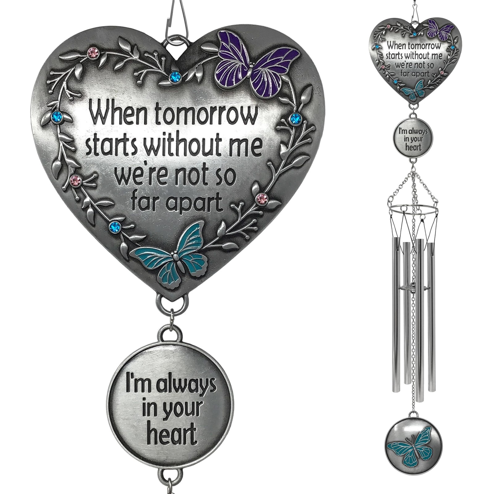 Memorial Wind Chimes Condolence – When Tomorrow Starts Without Me I’m Always …