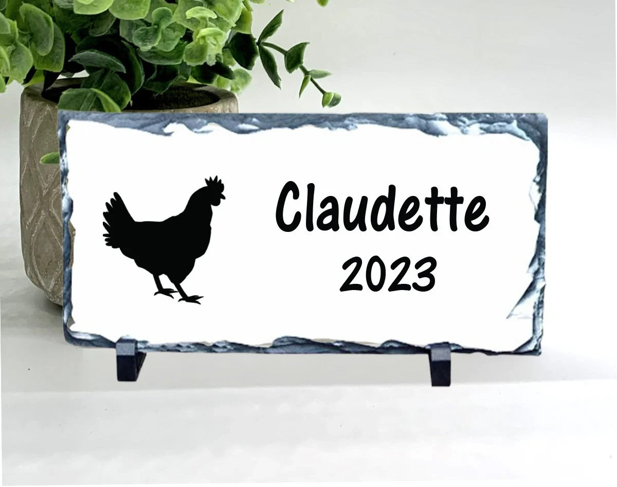 Chicken Memorial – Personalized Pet Memorial Stone – Chicken Loss sympathy Gift